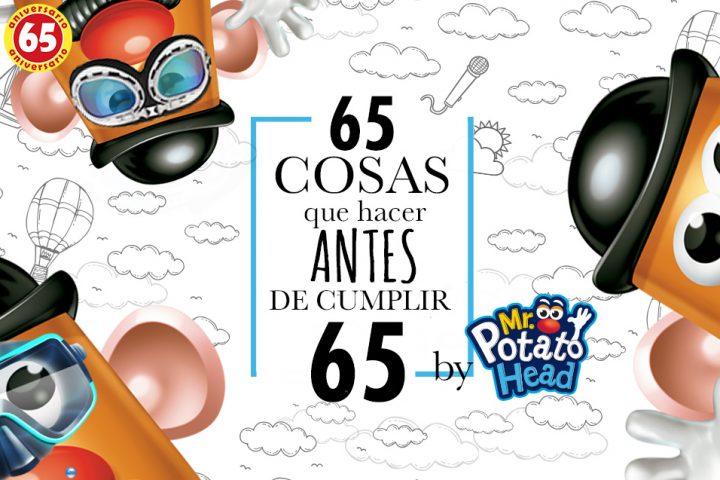 Mr. potato, cumple 65 años y lo celebra realizando los 65 retos